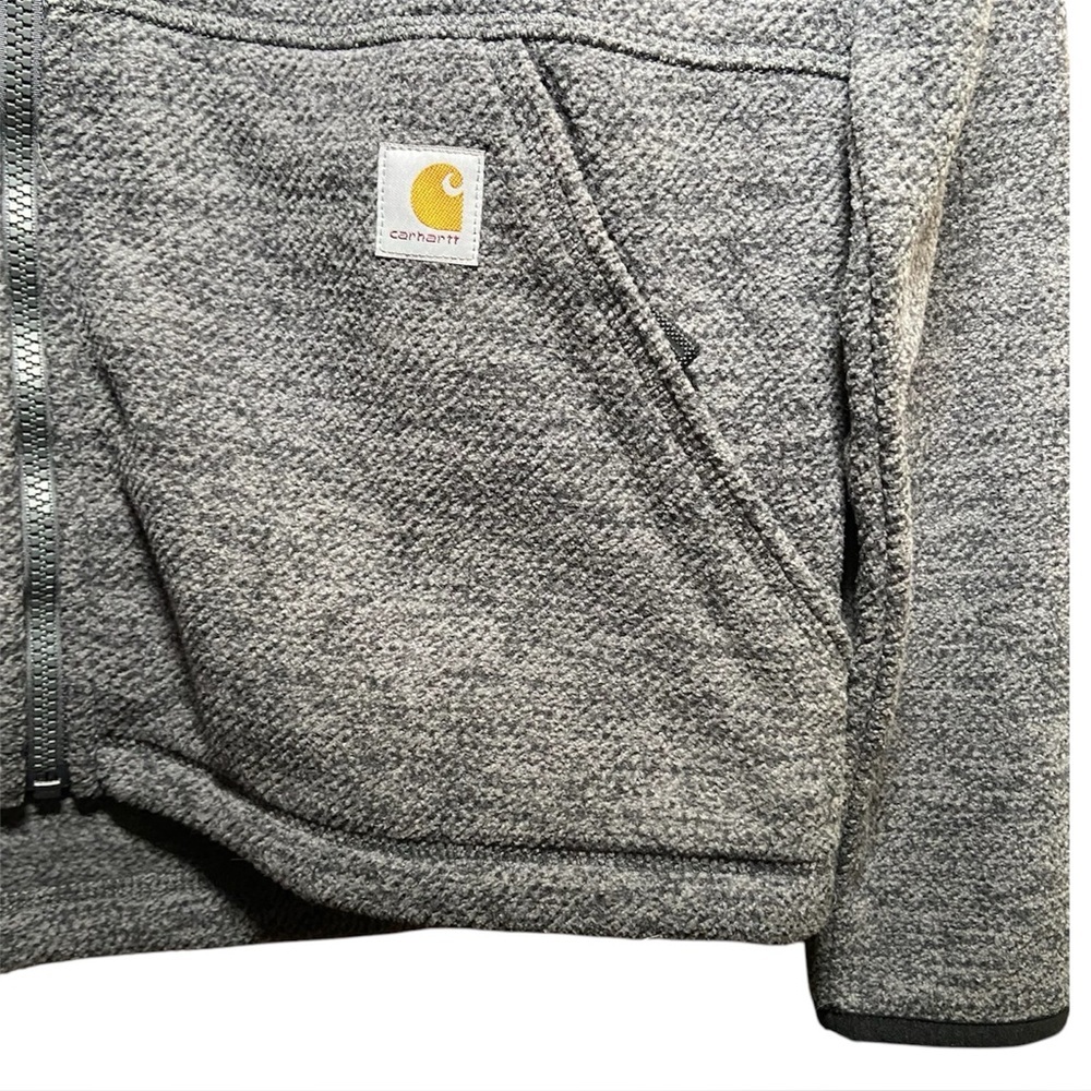 WOMEN'S FULL-ZIP RELAXED FIT FLEECE JACKET  Small Carbon Heather - Picture 6 of 7